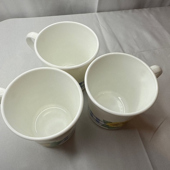 Vintage Corning Corelle Sunsations Sunflower Coffee Mug & Saucer Lot Of 3 - Picture 4 of 7